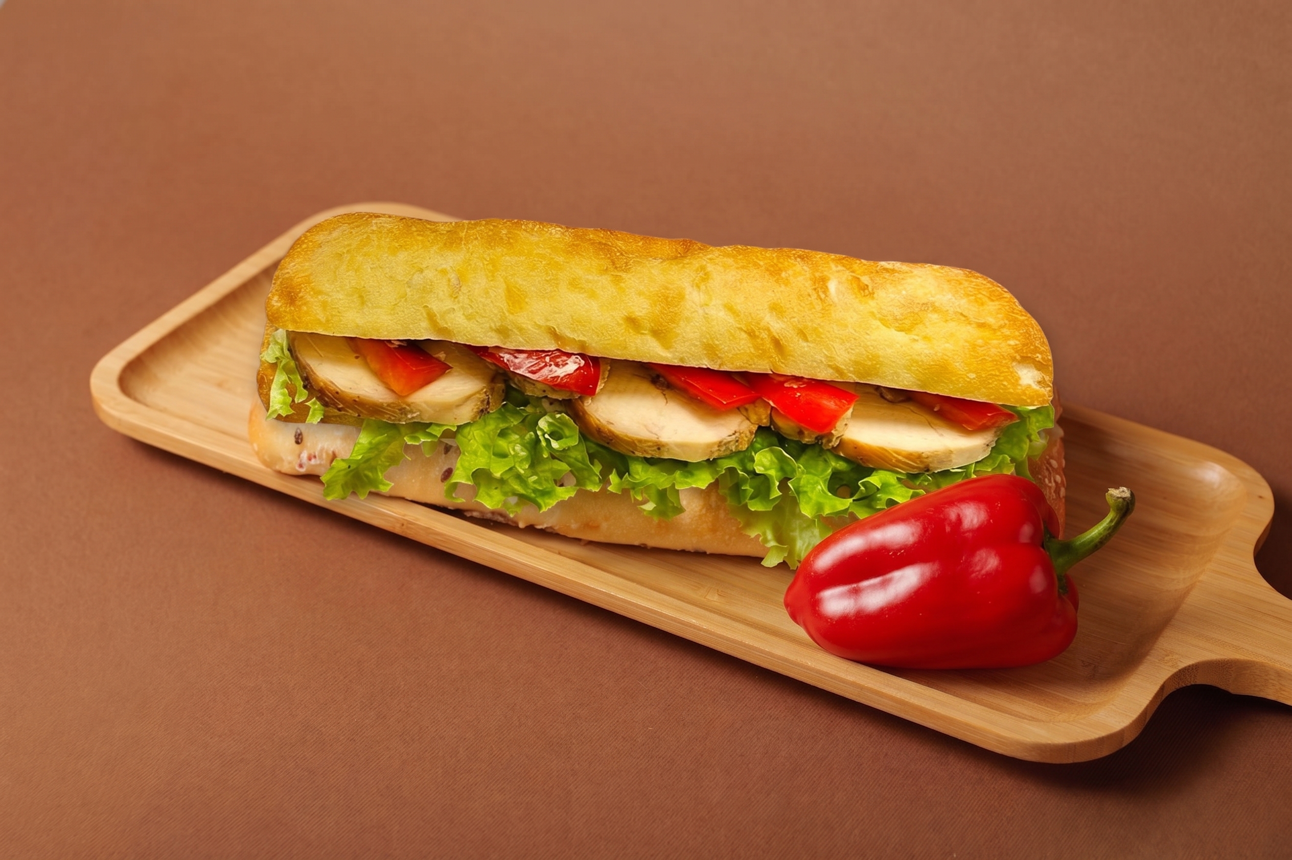 Sandwich cu batuta de pui